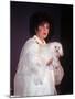 Elizabeth Taylor Holding Dog-null-Mounted Premium Photographic Print