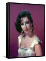 ELIZABETH TAYLOR in the 50's (photo)-null-Framed Stretched Canvas