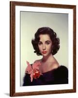 ELIZABETH TAYLOR in the 50's (photo)-null-Framed Photo