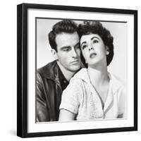 Elizabeth Taylor, Montgomery Clift, "A Place In the Sun" Directed by George Stevens-null-Framed Photographic Print