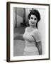 Elizabeth Taylor Outside of Sound Stages during Filming of A Place in the Sun-Peter Stackpole-Framed Premium Photographic Print