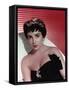 ELIZABETH TAYLOR (photo)-null-Framed Stretched Canvas