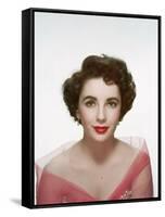 Elizabeth Taylor (photo)-null-Framed Stretched Canvas