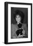 Elizabeth Taylor with Perfume-null-Framed Art Print