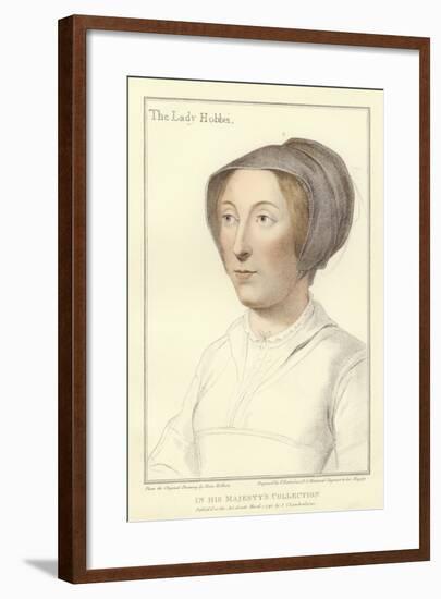 Elizabeth, the Lady Hobby-Hans Holbein the Younger-Framed Giclee Print