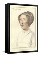 Elizabeth, the Lady Hobby-Hans Holbein the Younger-Framed Stretched Canvas