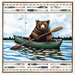Lodge Bear in Canoe-Elizabeth Tyndall-Art Print