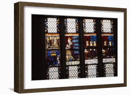 Elizabeth Woodville and Daughters, Canterbury Cathedral, Kent, 20th century-CM Dixon-Framed Giclee Print