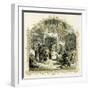 Elizabethan Christmas scene-Myles Birket Foster-Framed Giclee Print