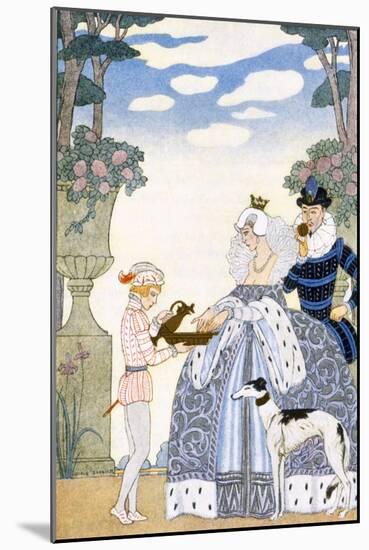 Elizabethan England, from 'The Art of Perfume', Pub. 1912 (Pochoir Print)-Georges Barbier-Mounted Giclee Print