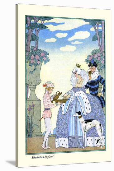 Elizabethan England-Georges Barbier-Stretched Canvas