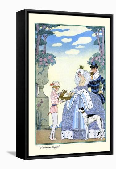 Elizabethan England-Georges Barbier-Framed Stretched Canvas