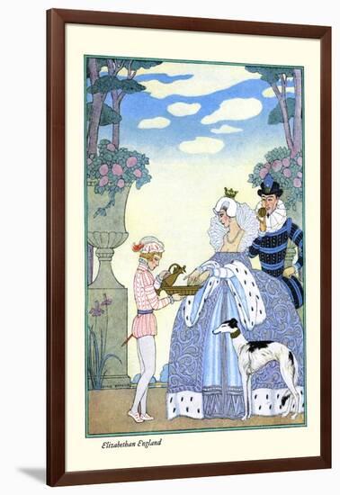 Elizabethan England-Georges Barbier-Framed Art Print