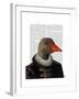 Elizabethan Goose in a Ruff-Fab Funky-Framed Art Print