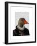 Elizabethan Goose in a Ruff-Fab Funky-Framed Art Print