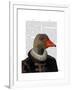 Elizabethan Goose in a Ruff-Fab Funky-Framed Art Print