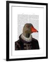Elizabethan Goose in a Ruff-Fab Funky-Framed Art Print