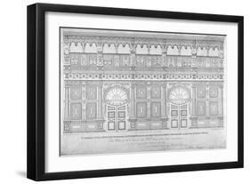 Elizabethan Oak Screen, Middle Temple Hall, City of London, 1828-John Turner-Framed Giclee Print