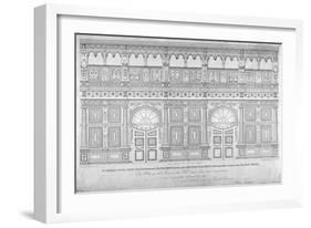 Elizabethan Oak Screen, Middle Temple Hall, City of London, 1828-John Turner-Framed Giclee Print