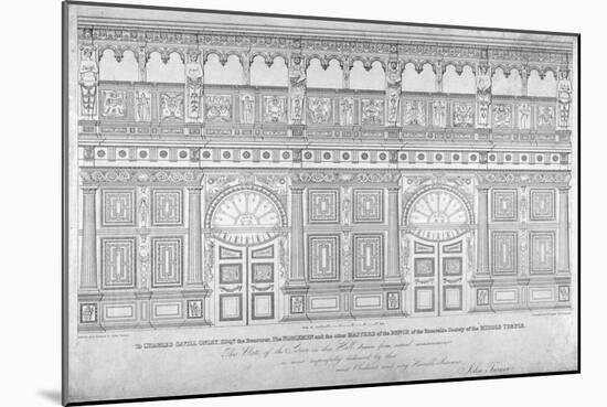 Elizabethan Oak Screen, Middle Temple Hall, City of London, 1828-John Turner-Mounted Giclee Print