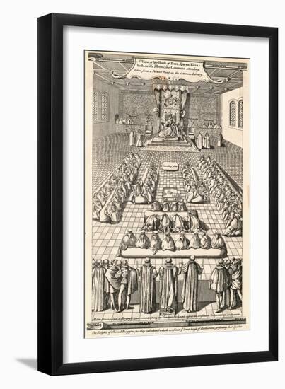 Elizabethan Parliament Session-null-Framed Giclee Print