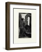 Elizabethan Soldier Shot, C1843-C1891-Charles Samuel Keene-Framed Giclee Print