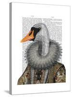 Elizabethan Swan-Fab Funky-Stretched Canvas