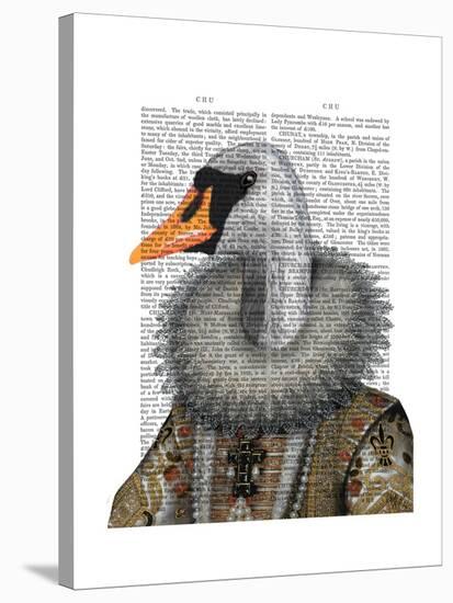 Elizabethan Swan-Fab Funky-Stretched Canvas