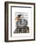 Elizabethan Swan-Fab Funky-Framed Art Print