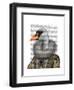 Elizabethan Swan-Fab Funky-Framed Art Print