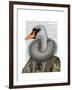 Elizabethan Swan-Fab Funky-Framed Art Print