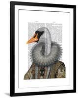 Elizabethan Swan-Fab Funky-Framed Art Print