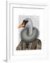 Elizabethan Swan-Fab Funky-Framed Art Print