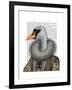 Elizabethan Swan-Fab Funky-Framed Art Print