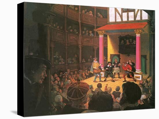 Elizabethan Theatre-Ken Petts-Stretched Canvas