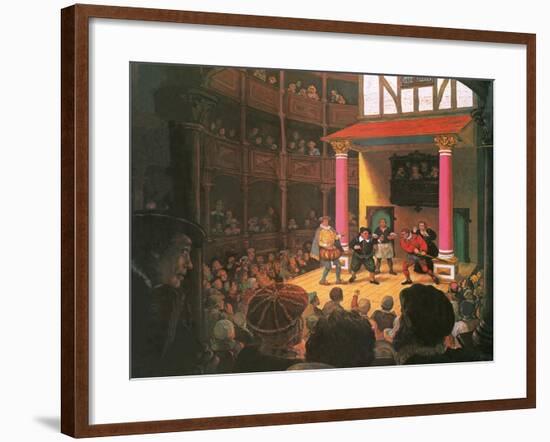 Elizabethan Theatre-Ken Petts-Framed Giclee Print