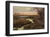 Elk and Creek-Chris Vest-Framed Art Print