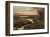 Elk and Creek-Chris Vest-Framed Art Print