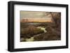 Elk and Creek-Chris Vest-Framed Art Print