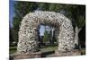 Elk Antler Arch, Town Square, Jackson Hole, Wyoming, United States of America, North America-Richard Maschmeyer-Mounted Photographic Print