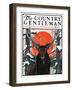 "Elk at Sunset," Country Gentleman Cover, January 6, 1923-Charles Bull-Framed Giclee Print