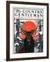 "Elk at Sunset," Country Gentleman Cover, January 6, 1923-Charles Bull-Framed Giclee Print