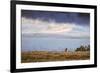 Elk at The Continental Divide, Yellowstone Lake, Wyoming-Vincent James-Framed Photographic Print