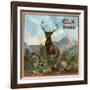 Elk Brand - Riverside, California - Citrus Crate Label-Lantern Press-Framed Art Print