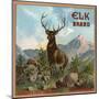 Elk Brand - Riverside, California - Citrus Crate Label-Lantern Press-Mounted Art Print