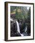 Elk Falls Park, Vancouver Island, Elk Falls Drops into a Deep Gorge-Christopher Talbot Frank-Framed Photographic Print