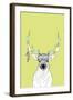 Elk & Feathers-Annie Bailey Art-Framed Art Print