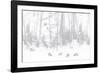 Elk Grazing-Howard Ruby-Framed Photographic Print