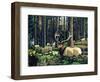 Elk Herd-Fred Ludekens-Framed Premium Giclee Print