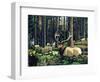 Elk Herd-Fred Ludekens-Framed Premium Giclee Print